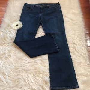 a.n.a. Womens Slim Bootcut Jean Blue Size 32/14